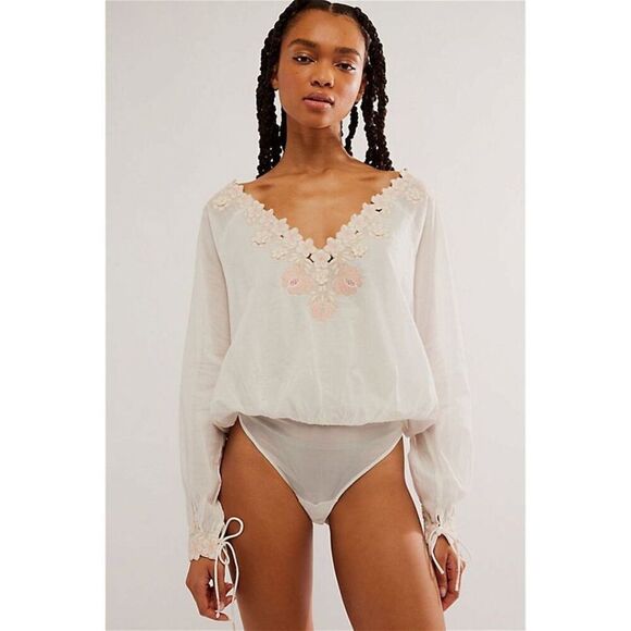 Free People Salty Sweet Bodysuit Size XS - Picture 1 of 13